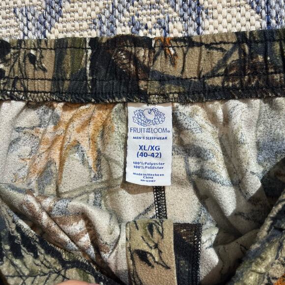 VTG Y2K Baggy Realtree Camo Sweatpants Pajamas SZ XL - Picture 3 of 6
